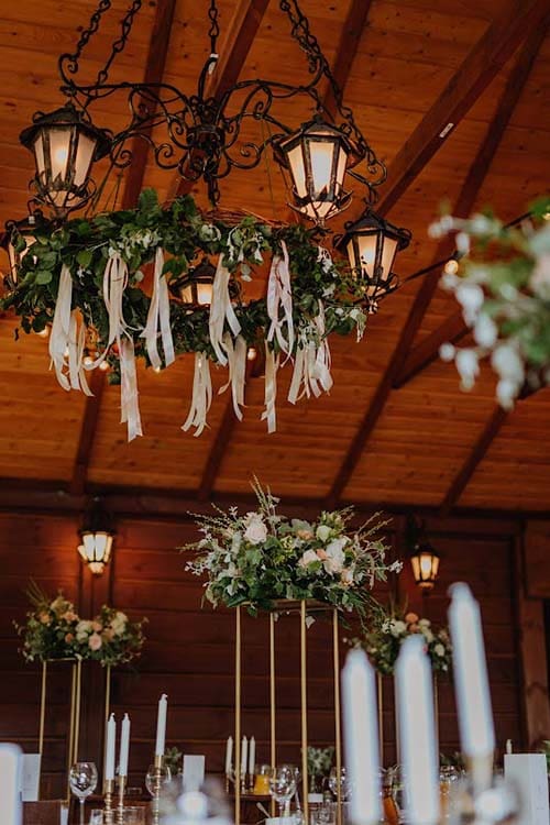 Dekoracje lamp pod sufitem