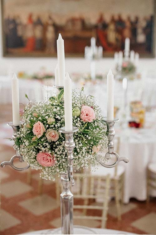 Zamek w Niepołomicach, dekoracje weselne w stylu klasycznym