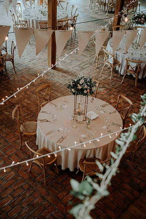 Widok sali weselnej z góry