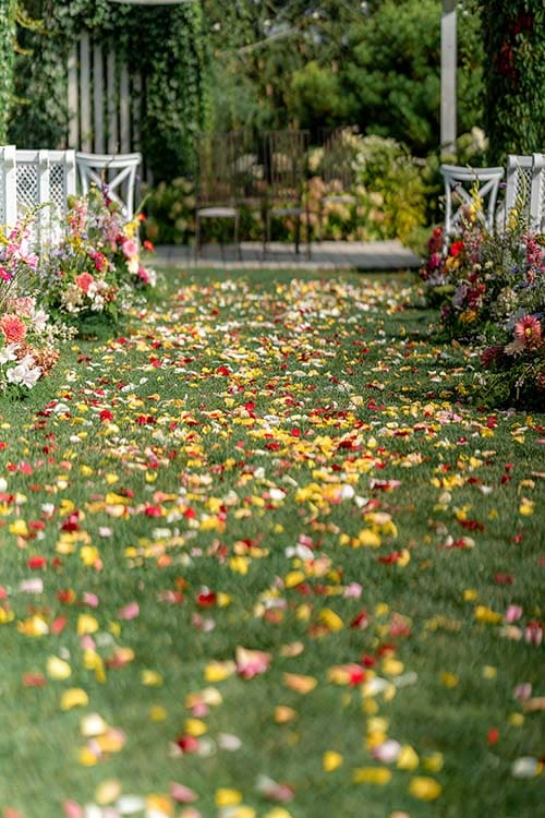 Ślub w plenerze,altana w Witkowej Chacie,W stylu Moss & Blush,Basia i Adam,różaną chmurę